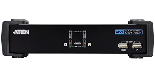 Aten CS1762A KVM DVI / USB + Audio - 2 ports avec cables