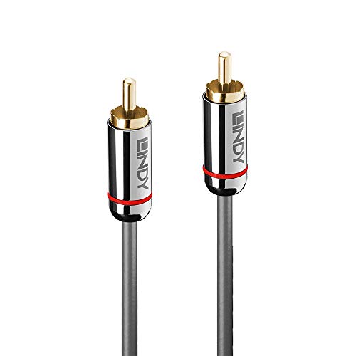 LINDY Cromo Line Audio Cable Digital Coaxial RCA-RCA M-M 1m anthrazit