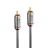 LINDY Cromo Line Audio Cable Digital Coaxial RCA-RCA M-M 1m anthrazit