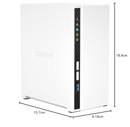 QNAP TS-233 2 bay ARM 2.0GHz Quad core 2xSATA 6Gb/s 2Go RAM on-board 1xGbE 1xUSB3.2 Gen1 and 2xUSB2.0