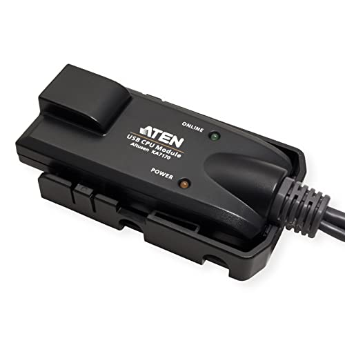 ATEN KA7170-AX câble kvm Noir, Bleu, Métallique
