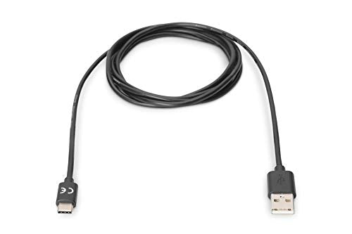 Digitus AK-300136-010-S câble USB USB 3.2 Gen 1 (3.1 Gen 1) 1 m USB C USB A Noir