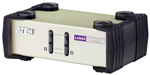 Aten CS82U Switch KVM 2 ports combo VGA/USB+PS2 + Câbles