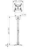 VOGEL S Support vidéoprojecteur PPC 1555 plafond, bras 550-850 mm blanc