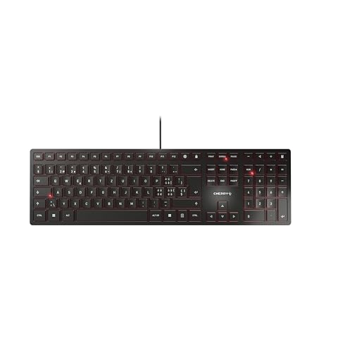 CHERRY Clavier KC 6000 SLIM USB argent/blanc