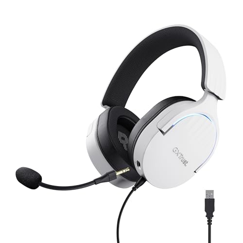 TRUST Casque micro FAYZO 7.1 USB pour PC & Console - White