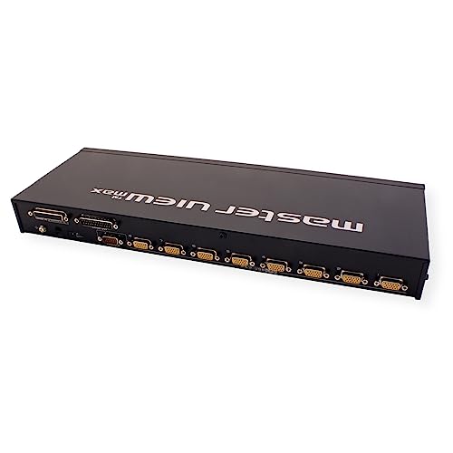 ATEN 8-Port PS/2-USB VGA KVM Switch with Daisy-Chain Port and USB Peripheral Support