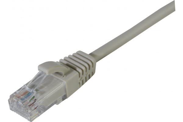 Cordon RJ45 catégorie 6 U/UTP LSOH snagless gris - 0,5 m