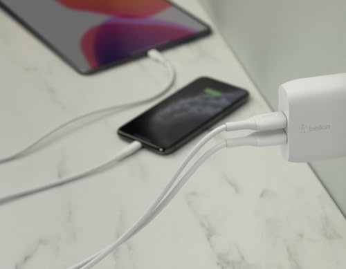 BELKIN BOOST CHARGE 24w 12w X2 USB-A Dual Wall Charger White