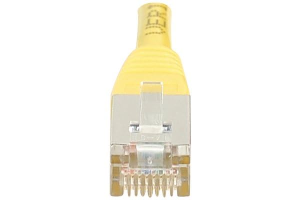 Cordon RJ45 catégorie 6 F/UTP jaune CCA - 0,5 m