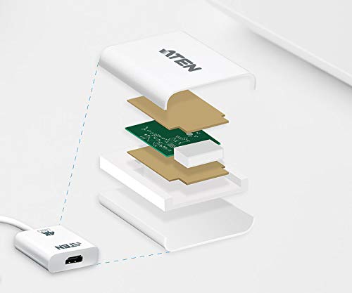 ATEN VC986B-AT câble vidéo et adaptateur Blanc