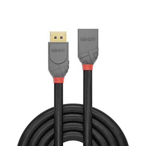 LINDY 0.5m DisplayPort Extension Cable Anthra Line