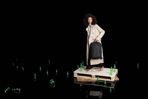 Sac à dos pro 15,6" passant valise Polyester ECO enduit noir