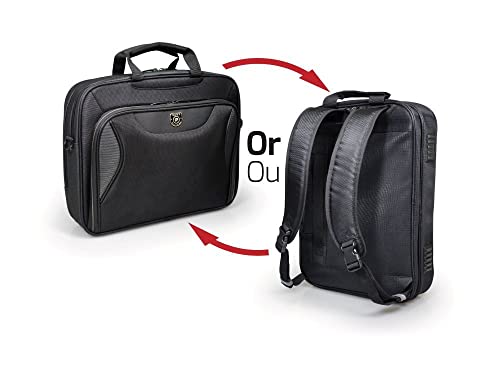 PORT DESIGNS Convertible Notebook Case backpack or hand case Padded notebook compartment adjustable from 14p to 15.6p