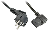 LINDY 5m IEC Mains lead angled Schuko - angled IEC 320 C13