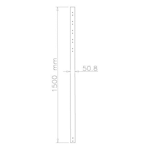 NEOMOUNTS FPMA-CP150 Tube dextension pour support décran au plafond - h 150 cm