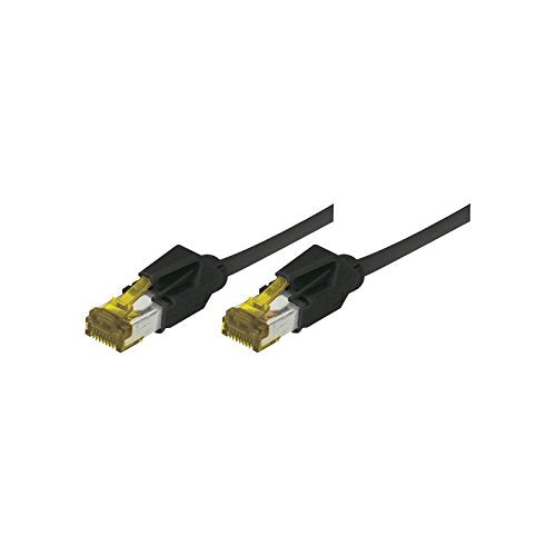 Cordon RJ45 sur câble catégorie 7 S/FTP LSOH snagless noir - 2 m