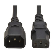 PDU Power Cord, C13 to C14 - 10A, 250V, H05VV-F, 4M, Black