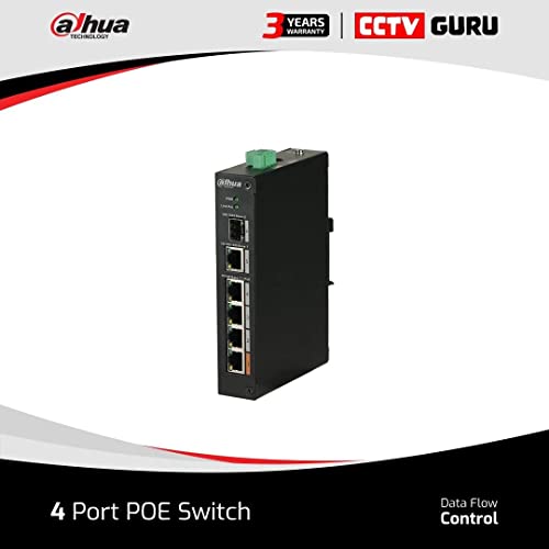 DAHUA- Switch PoE industriel 4 ports 100 Mbps DH-PFS3106-4ET-60