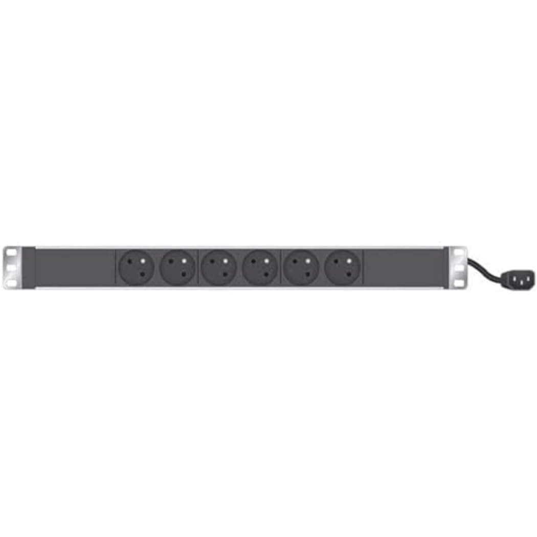Multiprise rackable 19" 6 prises / cordon C14