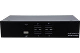 DEXLAN KVM Switch DisplayPort 4K/USB/Audio 4 ports + câbles