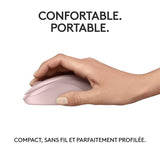 LOGITECH M240 Silent Mouse right and left-handed optical 3 buttons wireless Bluetooth rose
