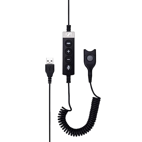 EPOS USB-ED CC 01 MS Adapter cable USB to easy disconnect for using Easy d. HS with PC Skype for business certified