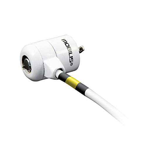 MOBILIS Câble de sécurité à clé compatible clé pass - 1.8 m - Blanc