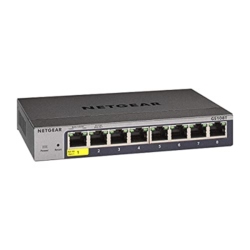 NETGEAR GS108T Switch 8 ports Gigabit manageable Niv.2