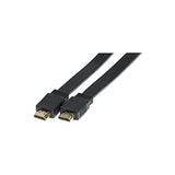 Cordon HDMI haute vitesse plat noir  - 3 m