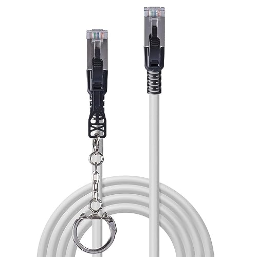 LINDY 15m Cat.6A S/FTP Security Network Cable Grey