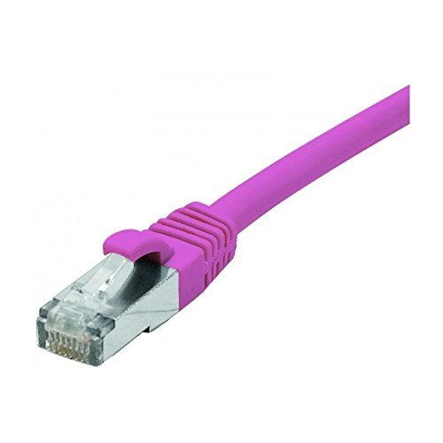 Cordon RJ45 catégorie 6 F/UTP LSOH snagless rose - 3 m