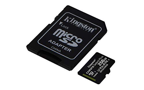 KINGSTON 256GB micSDXC Canvas Select Plus 100R A1 C10 Card + ADP