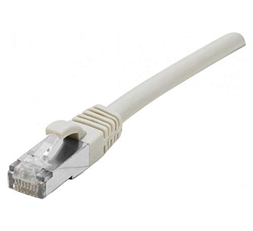 Cordon RJ45 sur câble catégorie 7 S/FTP LSOH snagless gris - 10 m
