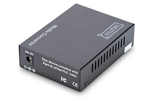 Digitus DN-82130 convertisseur de support réseau 1000 Mbit/s Noir