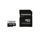 TRANSCEND 64Go microSD w/ adapter U1 High Endurance