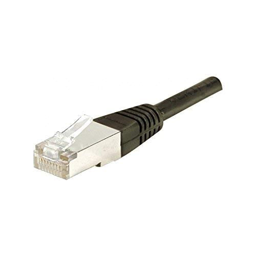 Cordon RJ45 catégorie 6A F/UTP noir - 1 m