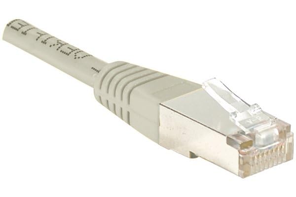 Cordon RJ45 catégorie 6 F/UTP gris - 0,3 m