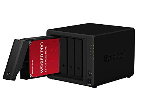 SYNOLOGY RS822RP+ 4-Bay NAS-Rackmount AMD Ryzen V1500B 4-core 2.2GHz 2Go DDR4 ECC SODIMM 2xUSB 3.2 RJ-45 4x1GbE