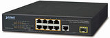 PLANET FGSD-1011HP Switch 10" 8 ports PoE+ & 1 port Gigabit & 1 port SFP 100/1G