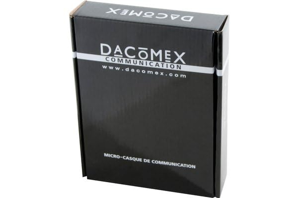 DACOMEX Micro-casque téléphone de bureau RJ9 perche flex anti-bruit 2 écouteurs