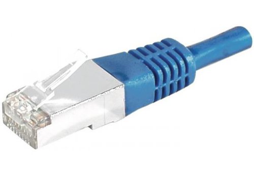 Cordon RJ45 catégorie 6 S/FTP bleu - 15 m