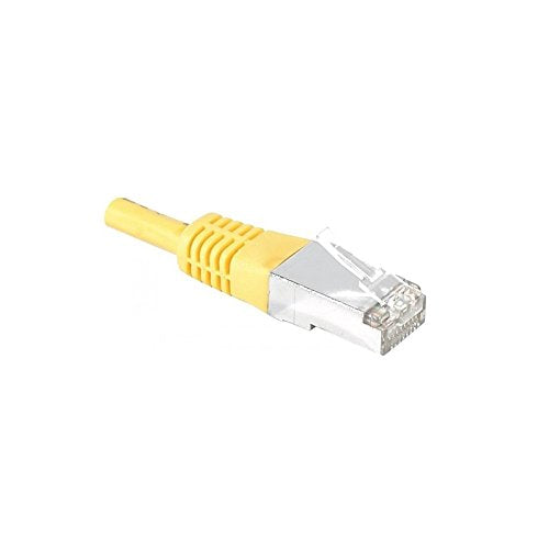 Cordon RJ45 catégorie 6 S/FTP jaune - 0,15 m