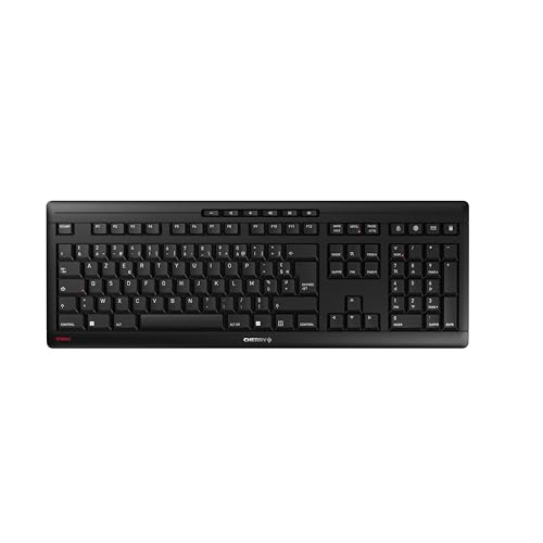 CHERRY Clavier STREAM KEYBOARD WIRELESS noir AZERTY (FR)