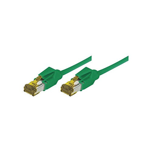 Cordon RJ45 sur câble catégorie 7 S/FTP LSOH snagless vert - 2 m
