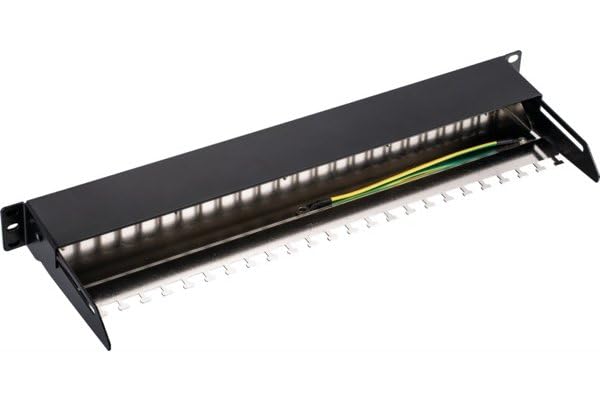 Panneau 19" 1U 24 ports STP keystone coulissant inclinable