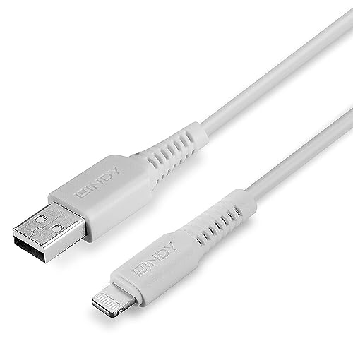 LINDY USB to Lightning Cable White 2m Apple MFi Licensed product