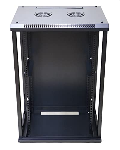 Extralink 18U 600X600 WALL-MOUNTED RACKMOUNT CABINET BLACK Rack monté sur le mur Noir