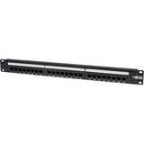 EATON TRIPPLITE 24-Port 1U Rack-Mount Cat6/Cat5 110 Patch Panel 568B RJ45 Ethernet TAA