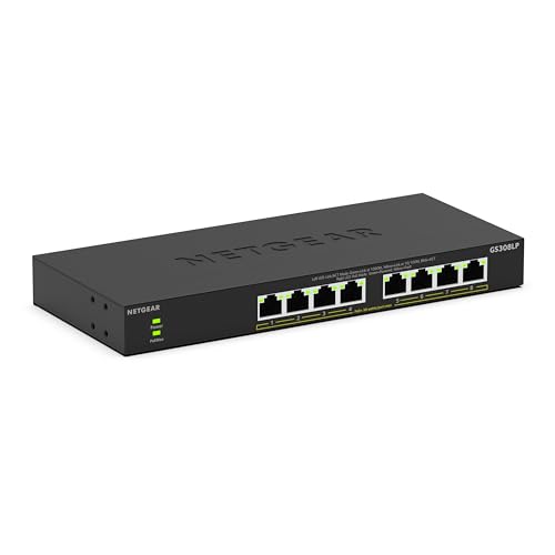 NETGEAR 8-PORT POE GIGABIT UNMANAGED SWITCH GS308LP